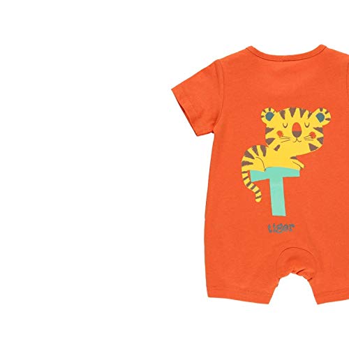 boboli Pelele Bebe Niño - 100% algodón - Manga Corta - Pelele Verano – Pijama para Dormir Ropa de Regalo - para Bebe de 0 Mes a 24 Meses