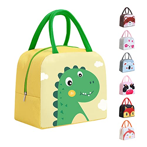 Bolsa Térmica Porta Alimentos, Térmica para Comida,Bolsa de Almuerzo Térmica Impermeable,Bolsa Térmica Bolso Nevera Térmica Tela Bolsas Térmicas, Portátil - Isotérmica ( Dinosaurio )