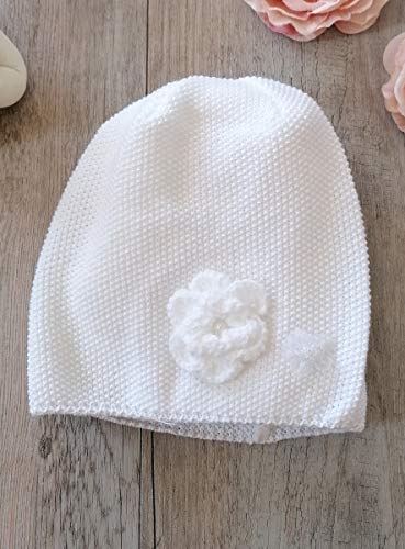 Boutique-Magique Bonnet Blanc bébé ou Fille