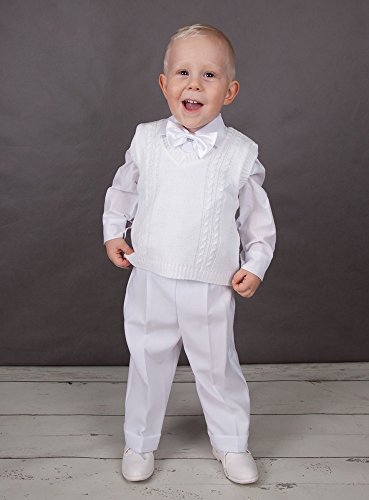 Boutique-Magique - Ropa de bautizo - para bebé niño blanco 12 Meses