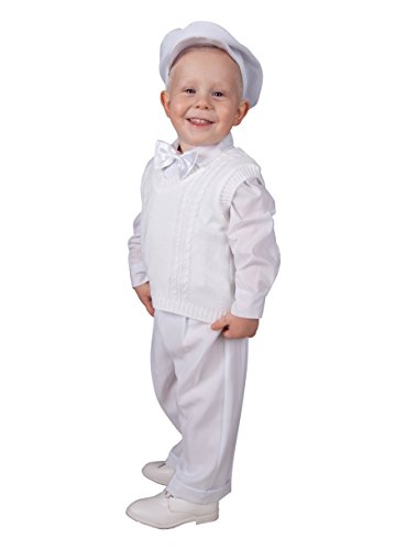 Boutique-Magique - Ropa de bautizo - para bebé niño blanco 12 Meses