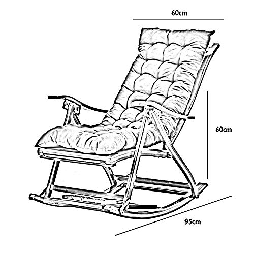 Bseack Sillón reclinable, sillón Plegable y Plegable Sillón Feliz Sillón Silla de Siesta para el hogar con reposapiés retráctil y Pelotas de Masaje para los pies (Color : Gray)