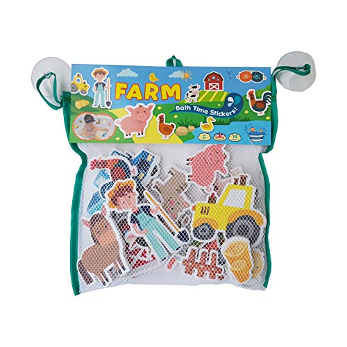 Buddy & Barney- Farm Calcomanías de Tiempo de baño de Granja-Diversión de bañera para niños y preescolares (BB146)