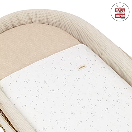 Cambrass Capazo Palma Acolchado Une, Sky Beige, 39x80x25 cm