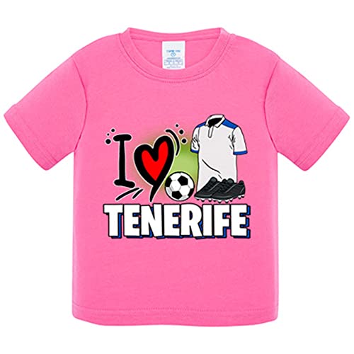 Camiseta bebé para enamorado de su equipo de fútbol de Tenerife - Rosa, 2 años