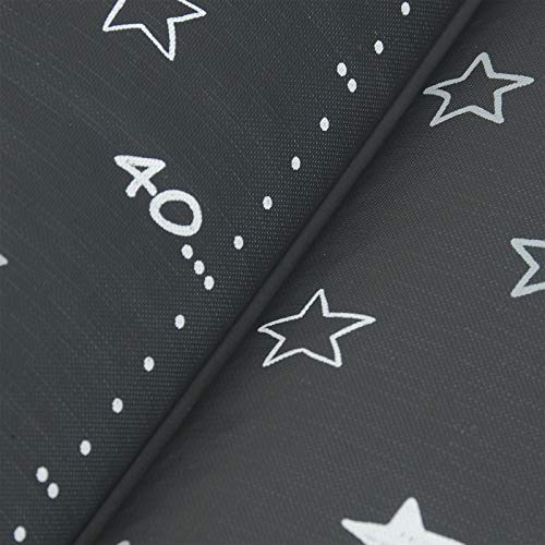 Ceba Baby Colchón Cambiador Bebe Impermeable para Niños y Niñas - Estrellas Gris Oscuro 70x50 cm