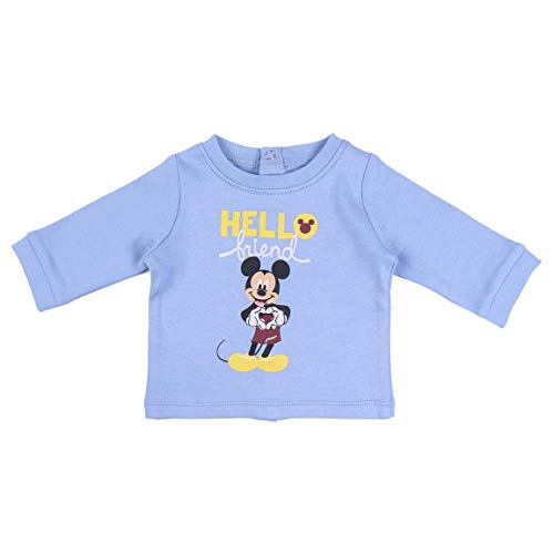 CERDÁ LIFE'S LITTLE MOMENTS 2200006315_T00M-C56 Polaina Bebe Niño de Mickey-Licencia Oficial Disney, Azul, 0 Meses Bebé-Niños