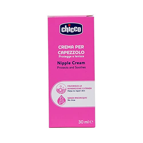 Chicco Crema para pezones, prepara el pezón de lactancia, nutritiva, sin perfume y segura para los niños, no daña los tejidos