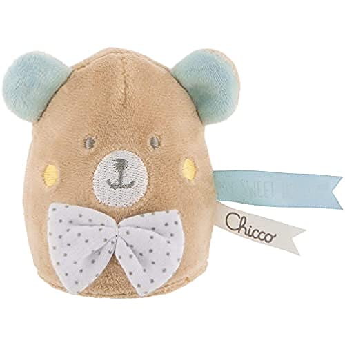 Chicco My Sweet dou Dou Lamparita Osito - Lámpara quita miedos anti oscuridad para bebés, tierno peluche, diseño oso