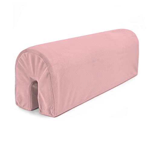 Chichoneras cuna 90 cm - Protector cuna anticaida chichonera barrera cama protector de cuna Rosa claro Velvet