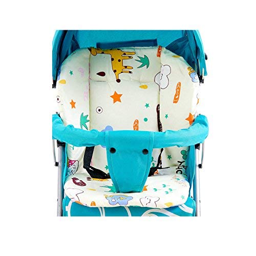 Colchoneta Silla de Paseo Bebe,Universal Colchoneta Silla de Paseo Bebe Con Arnes Para Tronas Transpirable Silla Alta Cojín Funda Trona Colchoneta Bebé Niña Niño Unisex,1 set(jirafa)