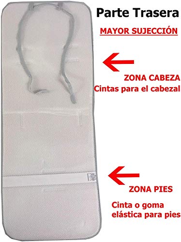 Colchoneta silla de paseo Universal, 100% transpirable/100% algodón (varios modelos) (Indios azul)