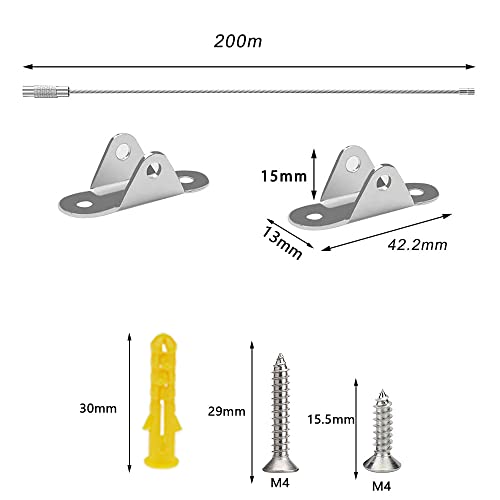 ComPDCVD Correas para Muebles Antivuelco 10 juegos Anclaje Armario Pared Seguridad Bebe Kit Anclar Muebles Tocador Gabinete Pesado Estante Libros Anclas