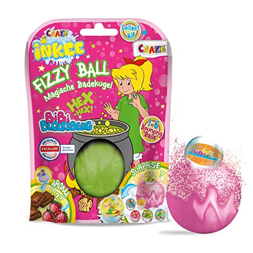 CRAZE Bibi & Tina Bomba Infantil de Bibi Blocksberg con Juguete Regalo Pelota de Goma. Sales de Baño Espumosas para Bañera o Piscina de Niños con Olor Sorpresa, Multicolor (22351)