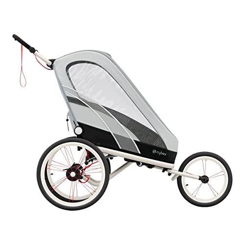 Cybex Asiento para remolque multideporte ZENO, De 6 meses a 4 años aprox., Máx. 111 cm y 22 kg, Asiento para cochecito multideporte, Gris (Medal Grey)