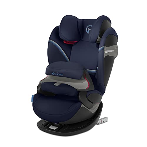 Cybex Gold Pallas S-Fix Silla de Coche Grupo 1/2/3 (9 Meses-12 Años), Azul (Navy Blue), 43 x 50 x 68.5 cm