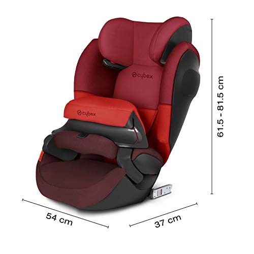 Cybex - Silla de coche grupo 1/2/3 Pallas M-Fix SL, silla de coche 2 en 1 para niños, para coches con y sin ISOFIX, 9-36 kg, desde los 9 meses hasta los 12 años aprox.Blue Moon