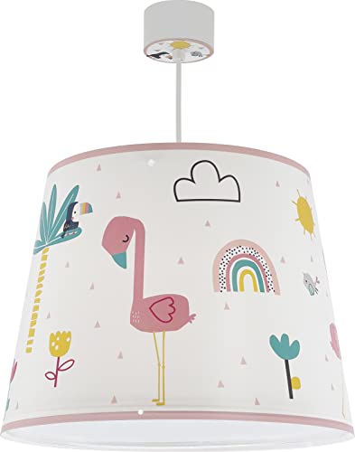 Dalber Lámpara Infantil De Techo Flamingo Flamenco (82462) Animales Arcoiris Rosa