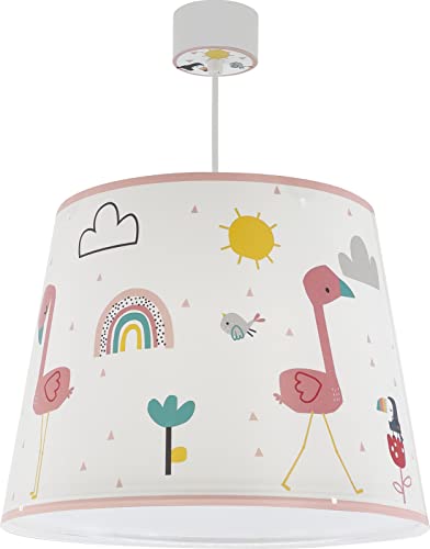 Dalber Lámpara Infantil De Techo Flamingo Flamenco (82462) Animales Arcoiris Rosa