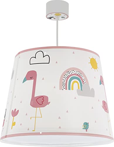 Dalber Lámpara Infantil De Techo Flamingo Flamenco (82462) Animales Arcoiris Rosa