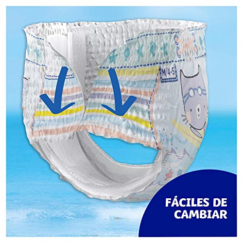 Dodot Pañales Bebé Bañador Splashers, Talla 3-4 (6-11 kg), 96 Pañales Desechables con Protección Anti-Fugas en el Agua