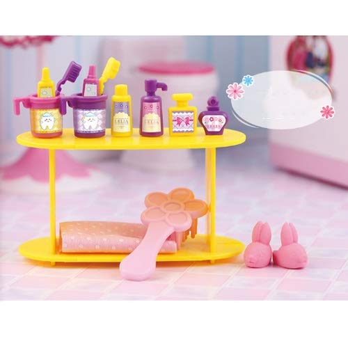 Doll Bathroom Set Children Girl Play House Bath Doll Toy Birthday Gift Rich Accessories Bathtub Automatic Water Outlet Portable Gift Box