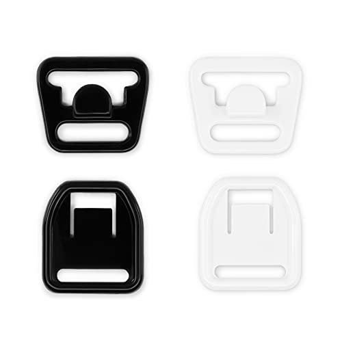 Dritz 56698-12-66 Clips de Sujetador de Maternidad, Blanco y Negro, 1/2-inch