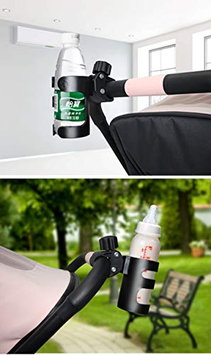 DXIA Portavasos para cochecito, Portavasos para Bicicletas, Universal Portavasos Carrito Bebé Cochecito Bicicleta, Ajustable Universal Portavasos Carrito para Cochecitos y Bicicletas