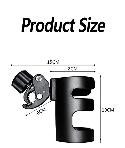 DXIA Portavasos para cochecito, Portavasos para Bicicletas, Universal Portavasos Carrito Bebé Cochecito Bicicleta, Ajustable Universal Portavasos Carrito para Cochecitos y Bicicletas