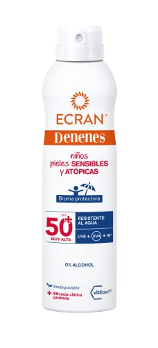 Ecran Denenes - Bruma Solar Infantil para Pieles Sensibles y Atópicas con SPF50+ - 250 ml