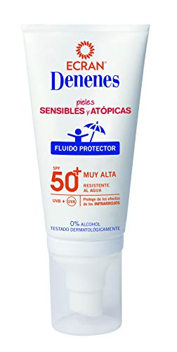 Ecran Denenes - Protector Solar Facial Infantil para Pieles Sensibles y Atópicas con SPF50+ - 50 ml