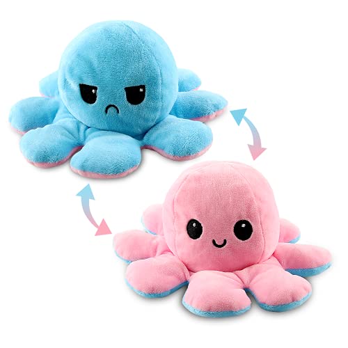 Esportic Peluche de Pulpo Reversible, Pulpo Reversible Prime, Pulpito Reversible, Pulpo Reversible Flip de Doble Cara de Juguete Suave, Pulpo Peluche como Regalo de Cumpleaños para Niños y Adultos