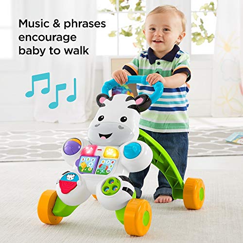 Fisher-Price Learn with Me Zebra Walker Juguetes, Sustainable Packaging (Mattel GXC31)