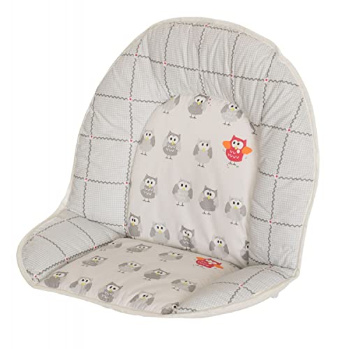 Geuther 4737 - Reductor De Silla Para Bebé Universal Para Todas Las Tronas, Búho, Color Gris