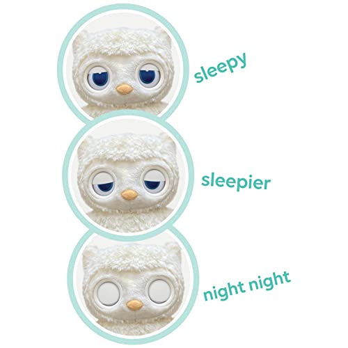 GUND Baby Sleepy Eyes Búho Hora de Dormir Chupete de Felpa Búho de Peluche de Animales de Luz de Noche y Máquina de Sonido, 8 pulgadas