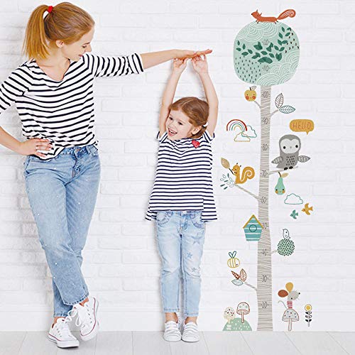 Guooe Pegatinas Pared Decorativas Habitacion Niña Bebe Decoration Medidor Autoadhesiva Búho Grande Vinilos Adhesivo Extraíble Decorativo Wall Dormitorio Salón Guardería