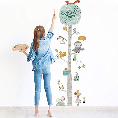 Guooe Pegatinas Pared Decorativas Habitacion Niña Bebe Decoration Medidor Autoadhesiva Búho Grande Vinilos Adhesivo Extraíble Decorativo Wall Dormitorio Salón Guardería