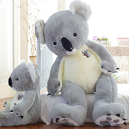 Haojie 140 cm de Peluche de Juguete Grande de Koala muñeca de Juguete de Felpa del Oso de Koala de la muñeca de la muñeca de la muñeca Almohada Almohada niña Regalo de cumpleaños,70cm