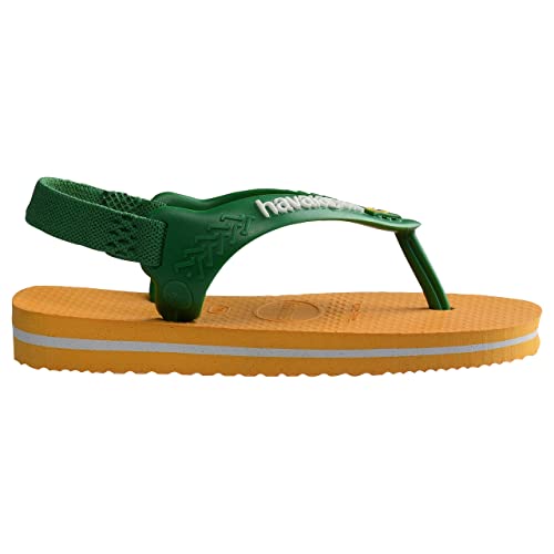 Havaianas Brasil Logo II, Sandalias Unisex bebé, Orange Citric, 20 EU