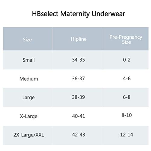 HBselect 6 Bragas Embarazadas Algodon U Forma Braguitas para Premamá Cintura Bajo Bragas Maternidad