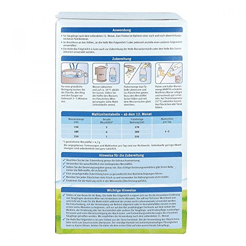 HOLLE Leche infantil orgánica 4, 600 g.