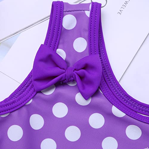 IEFIEL Bañadores de Una Pieza para Bebé Niñas Ropa de Playa Niña Infantil Ropa de Baño Sin Mangas Bikini Swimsuit Traje de Natacion Morado 0-3 Meses