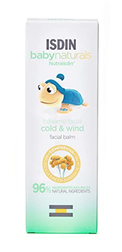 ISDIN Baby Naturals Bálsamo Facial Cold & Wind para Bebé con un 96% de Ingredientes de Origen Natural, 30ml