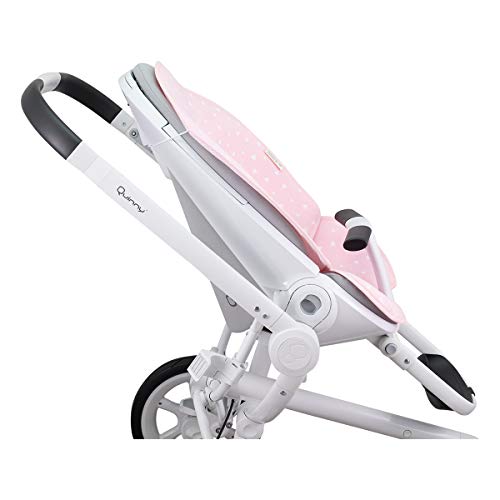 JANABEBE Colchoneta para Quinny Moodd, Stokke y Cybex (Pink Sparkles)