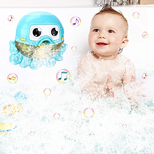 joylink Máquina de Burbujas de Baño, Ducha de Niños Baño de Burbujas Juguetes bebé Maquina de Burbujas 42 Música para Ducha de Niños Baño de Burbujas Ideales Burbuja de Baño Juguetes para Niños