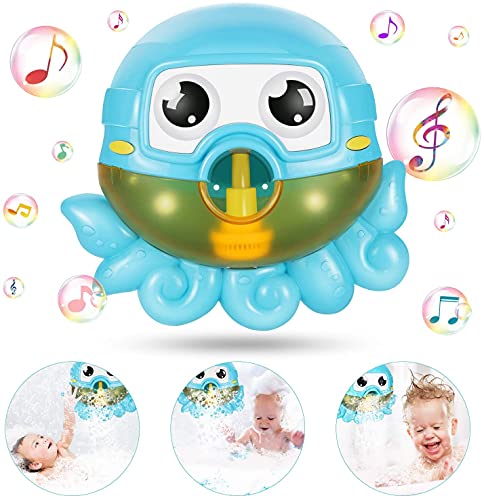 joylink Máquina de Burbujas de Baño, Ducha de Niños Baño de Burbujas Juguetes bebé Maquina de Burbujas 42 Música para Ducha de Niños Baño de Burbujas Ideales Burbuja de Baño Juguetes para Niños