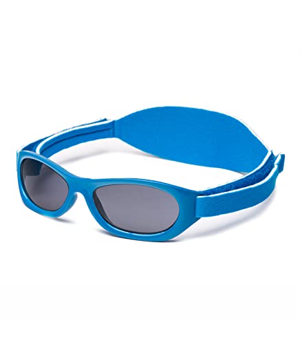 Kiddus Gafas de Sol Baby para Recién Nacido, Bebé, Niño y Niña. De 0 meses a 2 años. Protección Solar UV400. Banda de Neopreno Suave Ajustable. Libres de BPA