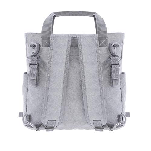 Kiwisac - Mochila Maternal Tyve Gris + Cambiador de Viaje | Bolsa Maternidad | Bolso Silla de Paseo