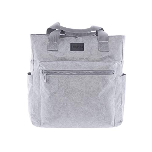 Kiwisac - Mochila Maternal Tyve Gris + Cambiador de Viaje | Bolsa Maternidad | Bolso Silla de Paseo