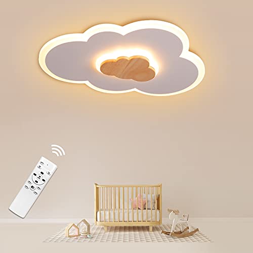 Lámpara de Techo LED, Luz de Techo LED de Nubes 20W, 3000K-6000K Regulable con Control Remoto, 40cm Lámparas de Techo para Habitación de Infantil, Dormitorio, Estar Pasillo y Salón